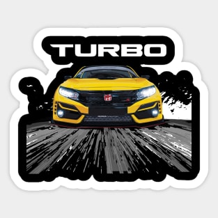 Turbo JDM Spoon FK8 Hatch anime style Sticker